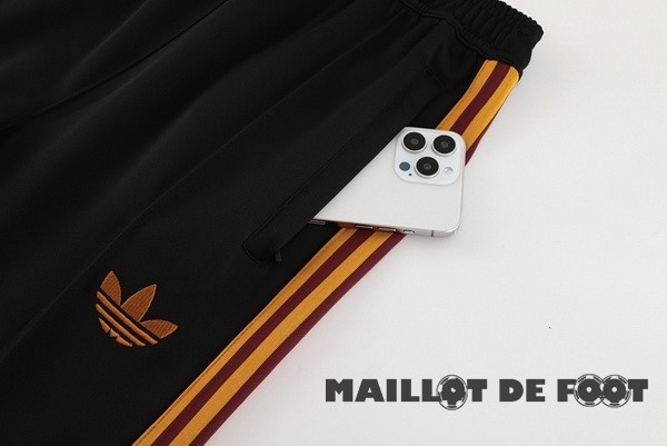 Foot Maillot Pas Cher Pantalon Deportivos AS Roma 2023 2024 Noir