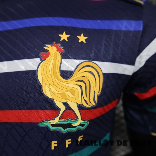 Foot Maillot Pas Cher Pré-match Joueurs Maillot France 2024 Bleu