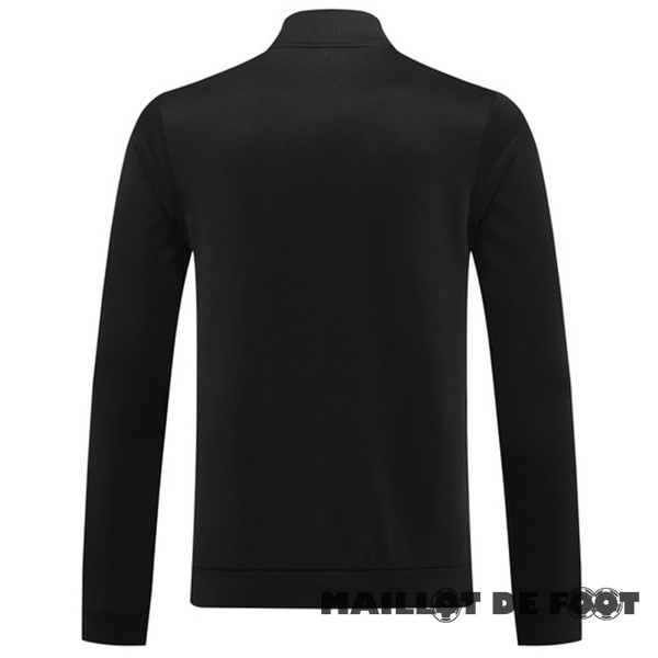 Foot Maillot Pas Cher Ropa Deportiva Con Cremallera Larga Allemagne 2024 Noir Blanc