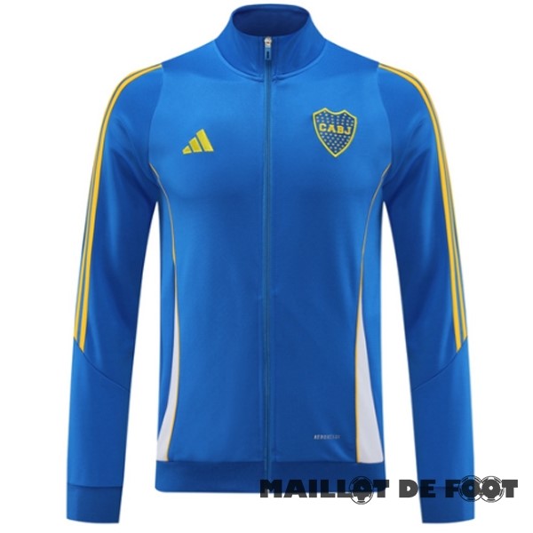 Foot Maillot Pas Cher Ropa Deportiva Con Cremallera Larga Boca Juniors 2024 2025 Bleu