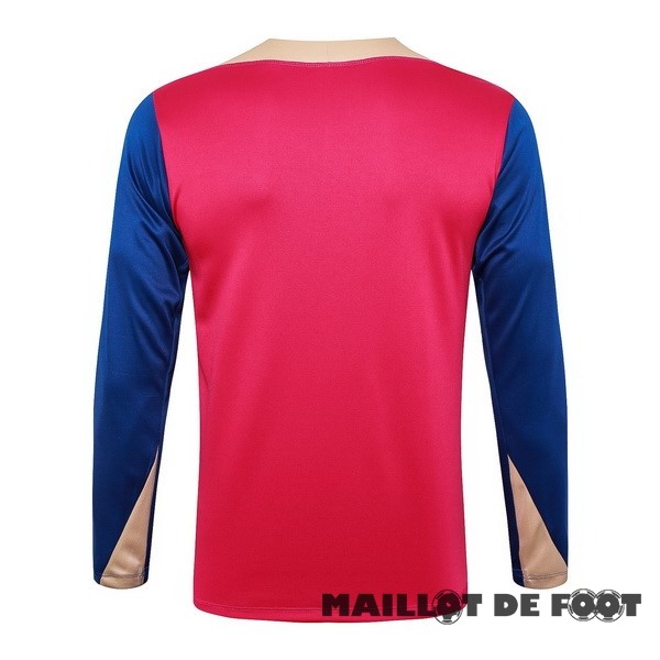 Foot Maillot Pas Cher Sudadera Entrainement Barcelona 2024 2025 Rose Bleu
