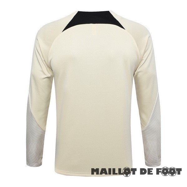 Foot Maillot Pas Cher Sudadera Entrainement Paris Saint Germain 2023 2024 Jaune Noir