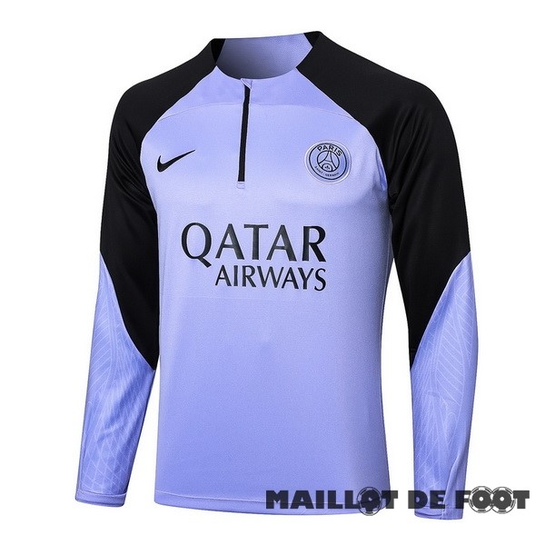 Foot Maillot Pas Cher Sudadera Entrainement Paris Saint Germain 2023 2024 Purpura Noir