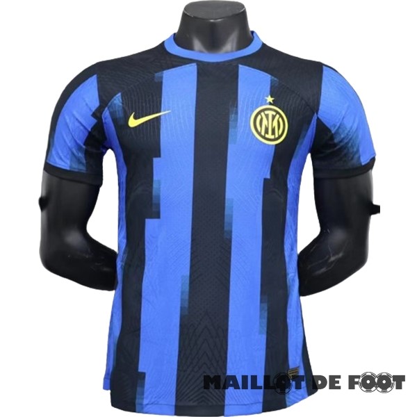Foot Maillot Pas Cher Thailande Domicile Joueurs Maillot Inter Milán 2023 2024 Bleu Noir