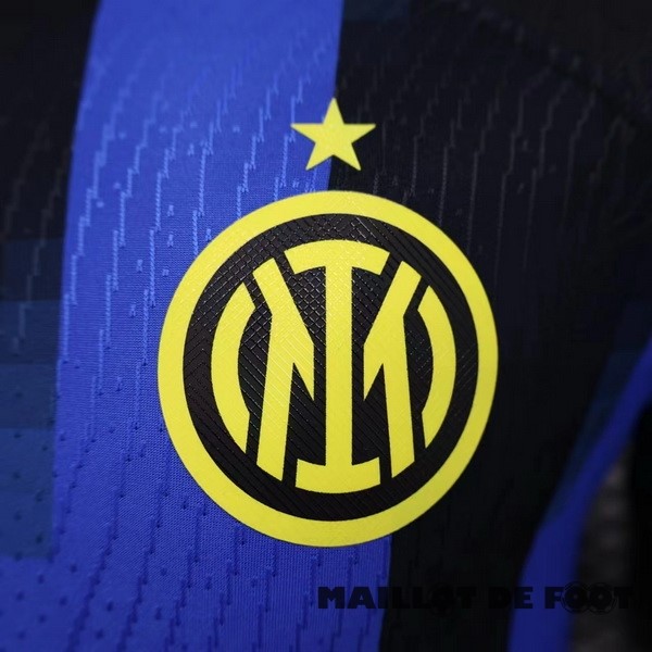 Foot Maillot Pas Cher Thailande Domicile Joueurs Maillot Inter Milán 2023 2024 Bleu Noir