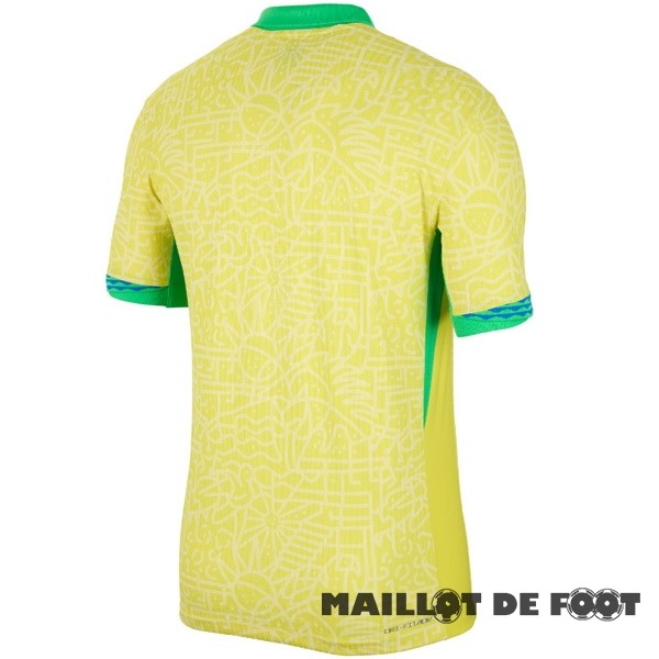 Foot Maillot Pas Cher Thailande Domicile Maillot Brésil 2024 Jaune