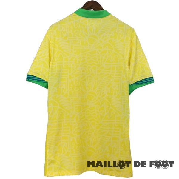 Foot Maillot Pas Cher Thailande Domicile Maillot Brésil 2024 Jaune