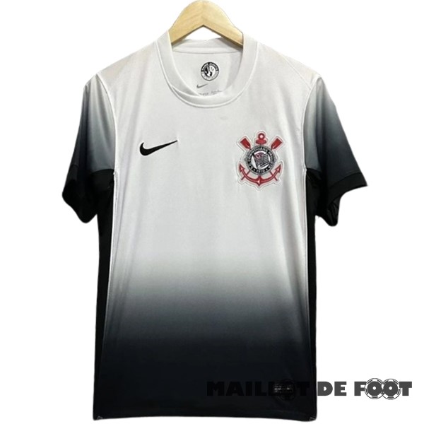 Foot Maillot Pas Cher Thailande Domicile Maillot Corinthians Paulista 2024 2025 Blanc Noir