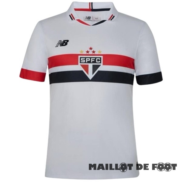 Foot Maillot Pas Cher Thailande Domicile Maillot São Paulo 2024 2025 Blanc