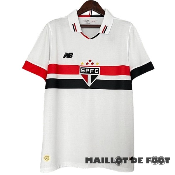 Foot Maillot Pas Cher Thailande Domicile Maillot São Paulo 2024 2025 Blanc