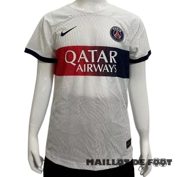 Foot Maillot Pas Cher Thailande Exterieur Joueurs Maillot Enfant Paris Saint Germain 2023 2024 Blanc