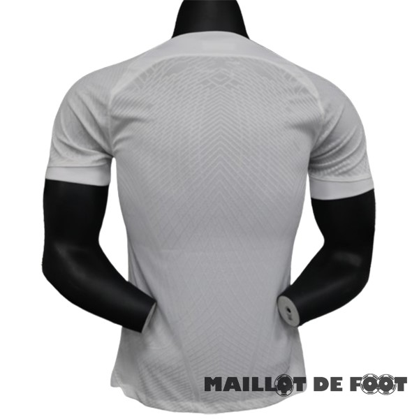 Foot Maillot Pas Cher Thailande Exterieur Joueurs Maillot Inter Milán 2023 2024 Blanc Bleu