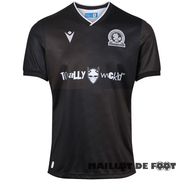 Foot Maillot Pas Cher Thailande Exterieur Maillot Blackburn Rovers 2023 2024 Noir