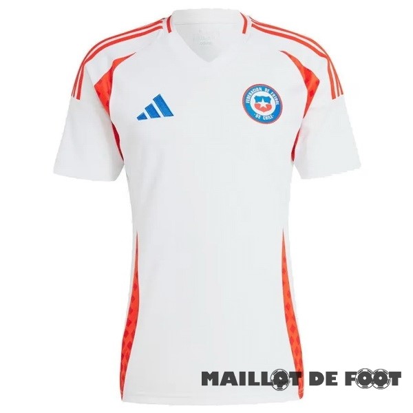 Foot Maillot Pas Cher Thailande Exterieur Maillot Chili 2024 Blanc