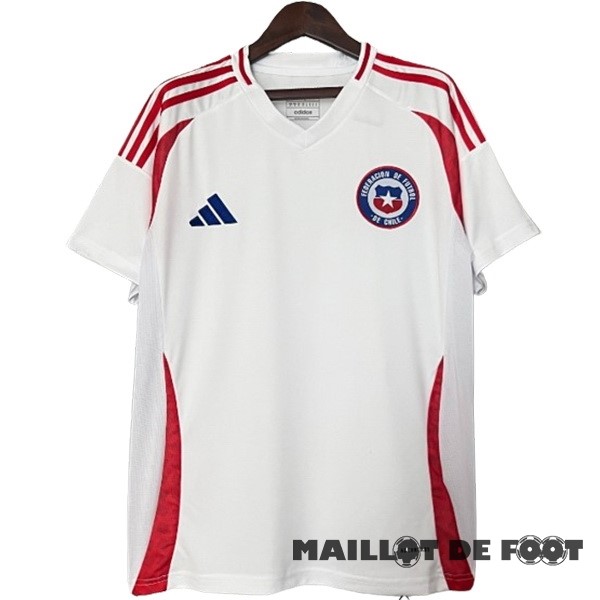 Foot Maillot Pas Cher Thailande Exterieur Maillot Chili 2024 Blanc