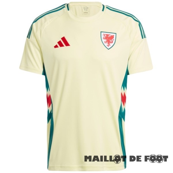 Foot Maillot Pas Cher Thailande Exterieur Maillot Pays de Galles 2024 Jaune