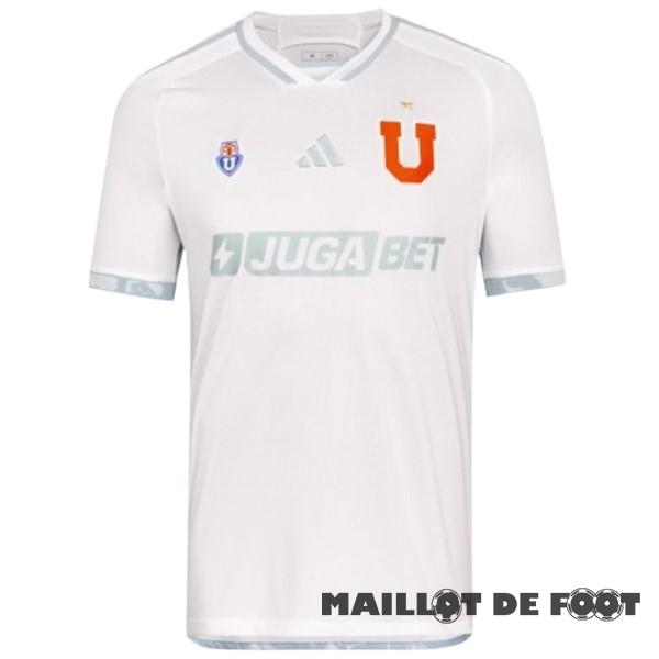 Foot Maillot Pas Cher Thailande Exterieur Maillot Universidad De Chili 2024 2025 Blanc