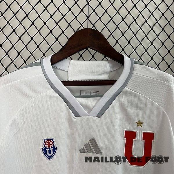 Foot Maillot Pas Cher Thailande Exterieur Maillot Universidad De Chili 2024 2025 Blanc
