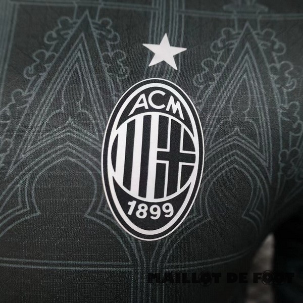 Foot Maillot Pas Cher Thailande Fourth Joueurs Maillot AC Milan 2023 2024 Noir