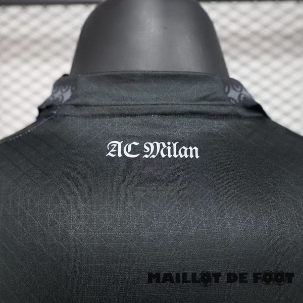 Foot Maillot Pas Cher Thailande Fourth Joueurs Maillot AC Milan 2023 2024 Noir