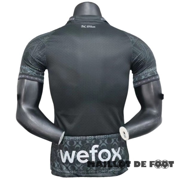 Foot Maillot Pas Cher Thailande Fourth Joueurs Maillot AC Milan 2023 2024 Noir