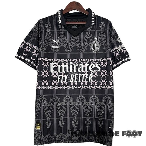 Foot Maillot Pas Cher Thailande Fourth Maillot AC Milan 2023 2024 Noir