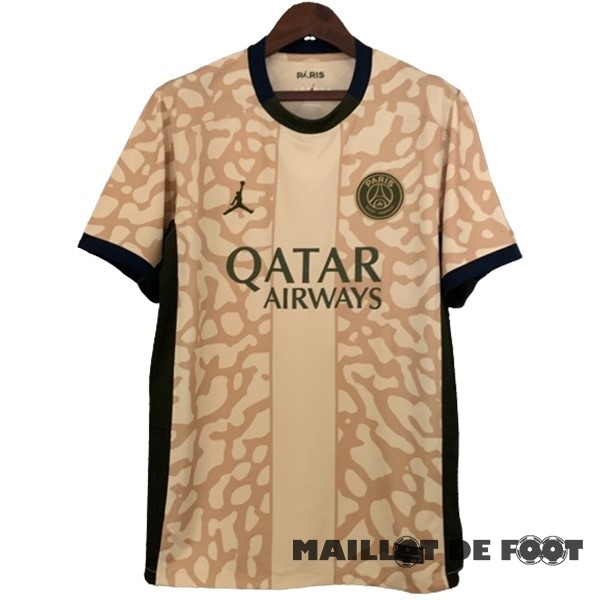 Foot Maillot Pas Cher Thailande Fourth Maillot Paris Saint Germain 2023 2024 Jaune