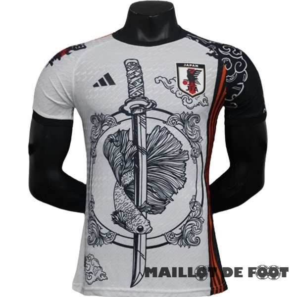 Foot Maillot Pas Cher Thailande Joueurs Spécial Maillot Japon 2024 Blanc Noir