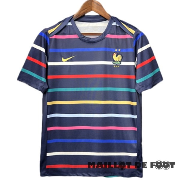 Foot Maillot Pas Cher Thailande Pré-match Maillot France 2024 Bleu