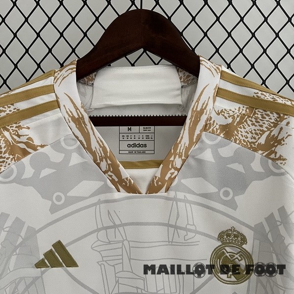 Foot Maillot Pas Cher Thailande Spécial Maillot Real Madrid 2023 2024 Jaune Blanc