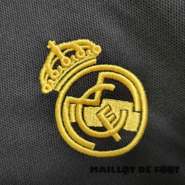 Foot Maillot Pas Cher Thailande Third Manches Longues Real Madrid 2023 2024 Noir