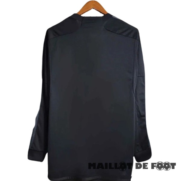 Foot Maillot Pas Cher Thailande Third Manches Longues Real Madrid 2023 2024 Noir