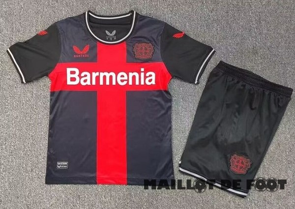 Foot Maillot Pas Cher Third Conjunto De Enfant Leverkusen 2023 2024 Noir
