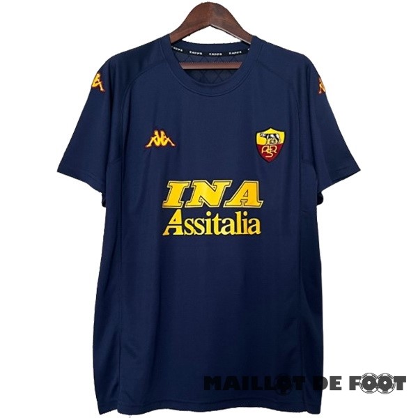 Foot Maillot Pas Cher Third Maillot As Roma Retro 2000 2001 Bleu