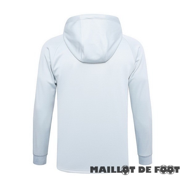 Foot Maillot Pas Cher Veste Con Capucha Barcelona 2023 2024 Gris Clair