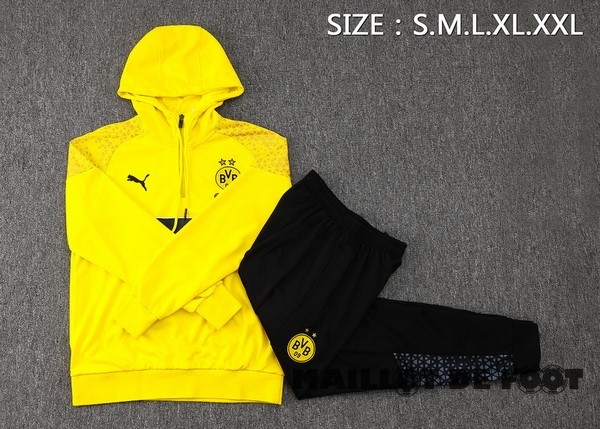 Foot Maillot Pas Cher Veste Con Capucha Borussia Dortmund 2023 2024 Jaune Noir