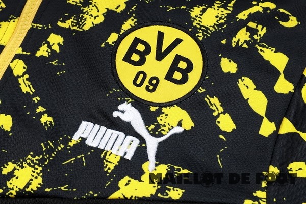 Foot Maillot Pas Cher Veste Con Capucha Borussia Dortmund 2023 2024 Noir I Jaune