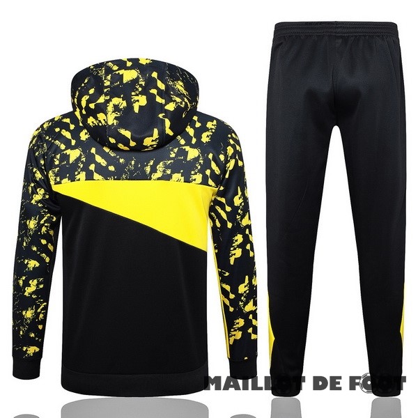 Foot Maillot Pas Cher Veste Con Capucha Borussia Dortmund 2023 2024 Noir I Jaune