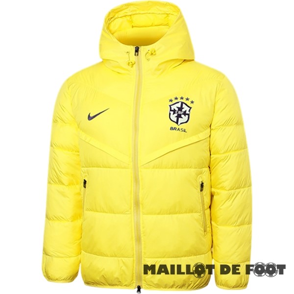 Foot Maillot Pas Cher Veste De Algodón Brésil 2023 Jaune
