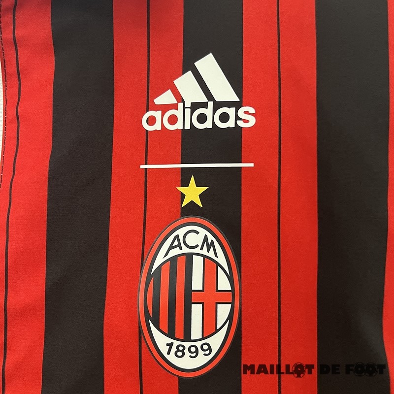 Foot Maillot Pas Cher Coupe Vent AC Milan 2024 2025 Blanc Rouge