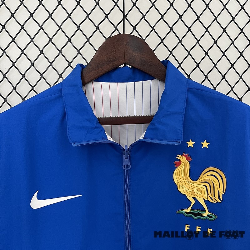 Foot Maillot Pas Cher Coupe Vent France 2024 Bleu I Blanc