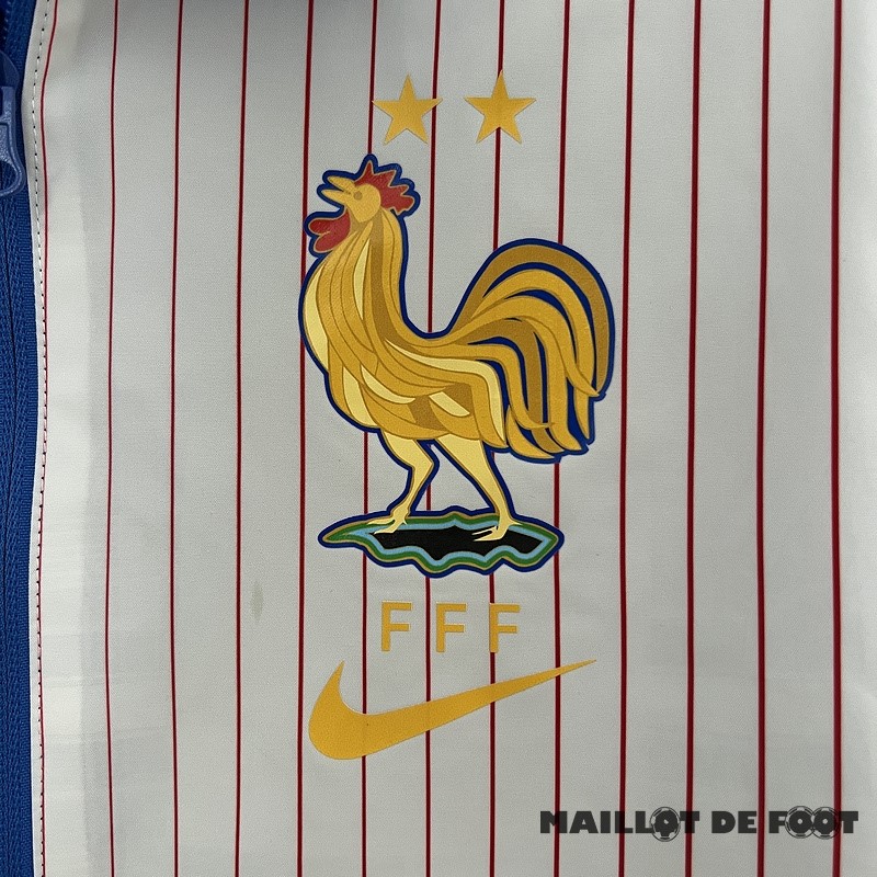 Foot Maillot Pas Cher Coupe Vent France 2024 Bleu I Blanc