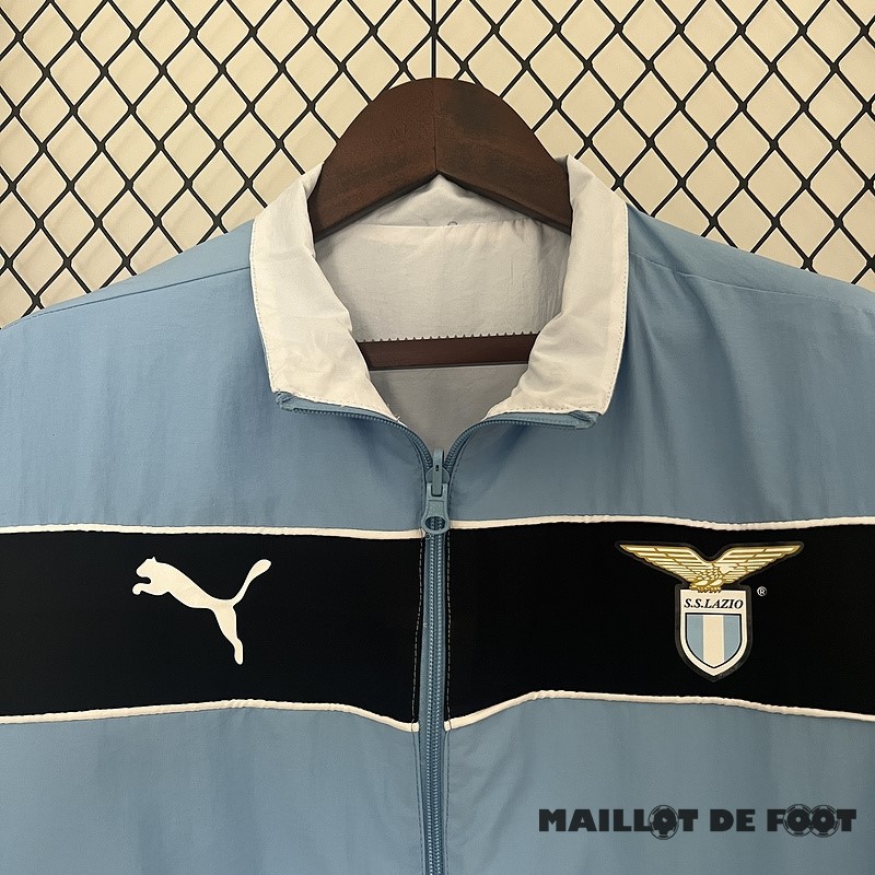 Foot Maillot Pas Cher Coupe Vent Lazio 2024 2025 Bleu Blanc