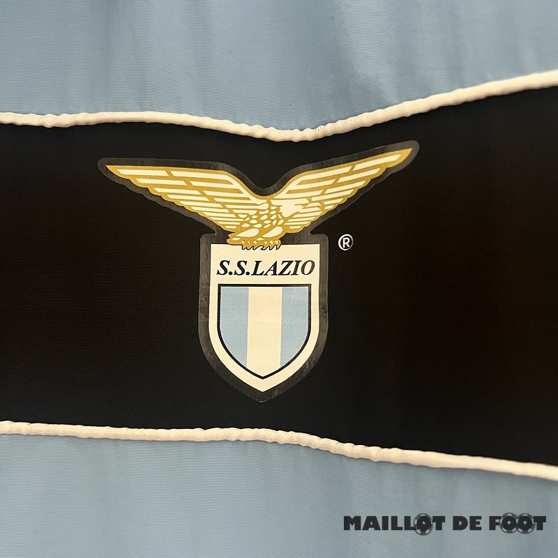 Foot Maillot Pas Cher Coupe Vent Lazio 2024 2025 Bleu Blanc