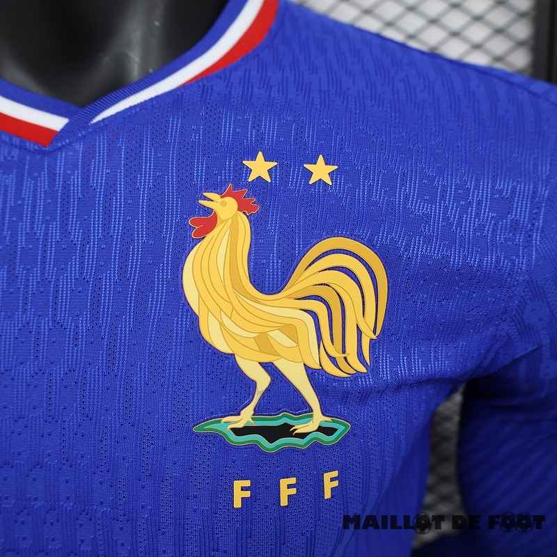 Foot Maillot Pas Cher Domicile Joueurs Manches Longues France 2024