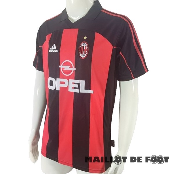 Foot Maillot Pas Cher Domicile Maillot AC Milan Retro 2000 2002
