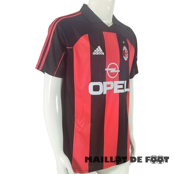Foot Maillot Pas Cher Domicile Maillot AC Milan Retro 2000 2002