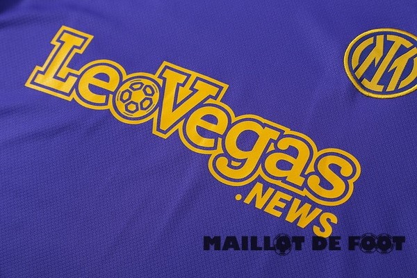Foot Maillot Pas Cher Entrainement Ensemble Complet Inter Milán 2024 2025 Purpura Jaune
