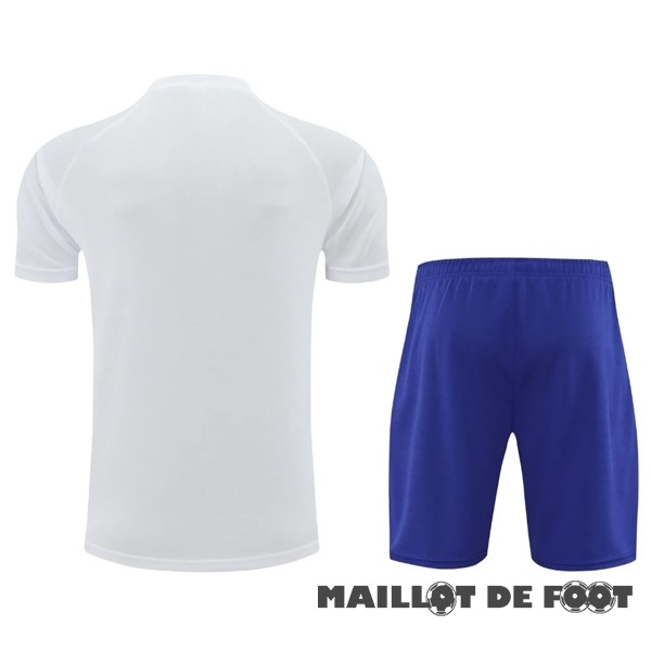 Foot Maillot Pas Cher Entrainement Ensemble Complet Italie 2024 Blanc Bleu