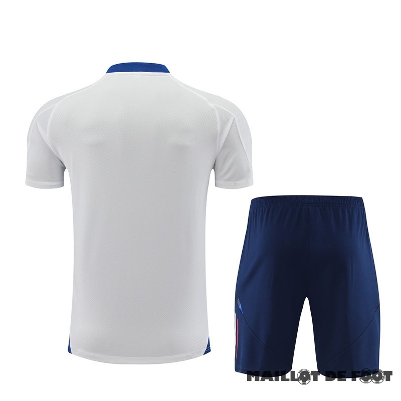 Foot Maillot Pas Cher Entrainement Ensemble Complet Italie 2024 Blanc Bleu